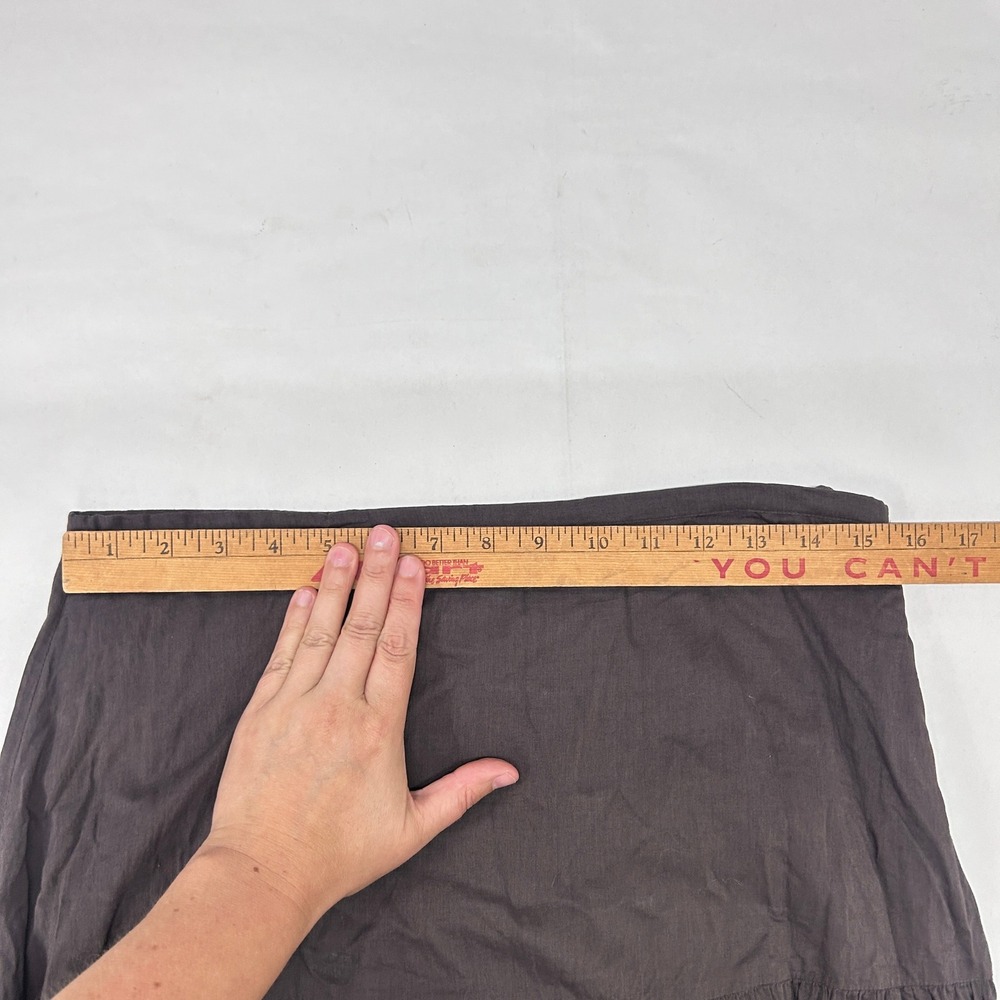 Boho Tiered Midi Skirt Small Earthy Brown Cotton Gold Sequin Fairycore Festival - Picture 9 of 10